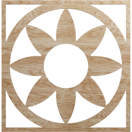 Ekena Millwork Blume Wood Fretwork Pierced Ceiling Medallion, Red Oak, 36"OD x 12 1/2"ID x 3/8"T CMWP36X36X0375BLRO